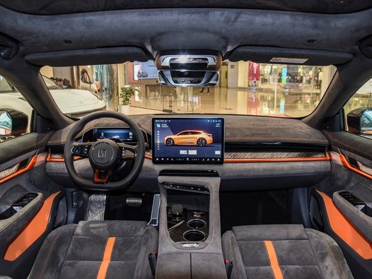 二重ホイッスボーン独立懸垂 EVカー 2024 Zeekr001 You100kwh AWD 黒 オレンジ