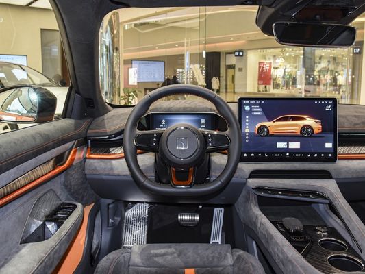二重ホイッスボーン独立懸垂 EVカー 2024 Zeekr001 You100kwh AWD 黒 オレンジ