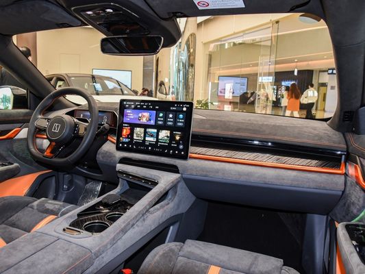 二重ホイッスボーン独立懸垂 EVカー 2024 Zeekr001 You100kwh AWD 黒 オレンジ