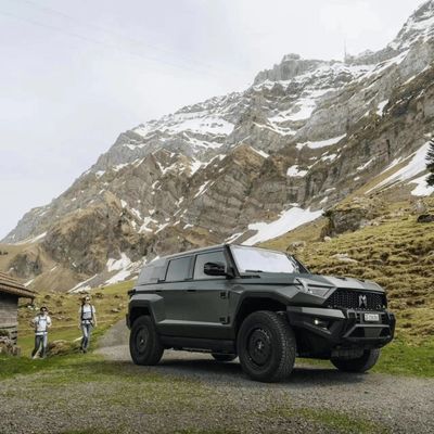 ドンフェン Mhero 917 電気自動車 SUV ハイブリッド 走行距離拡大 閉ざされた車体型 大型SUV